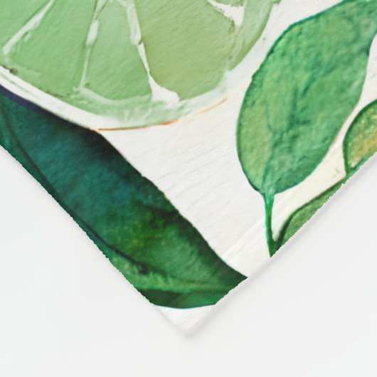 Waterverf van fleskarbonade van citrusvruchten fleece deken (Hoek)