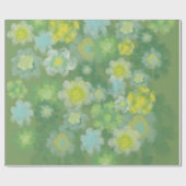 Waterverf van Floral Abstract zout Cadeaupapier (Vlak)