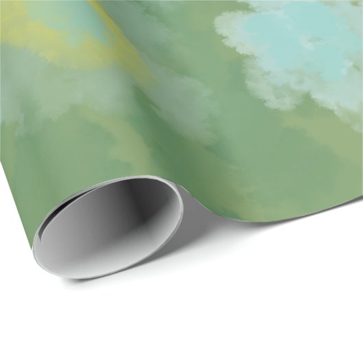 Waterverf van Floral Abstract zout Cadeaupapier (Rol Hoek)