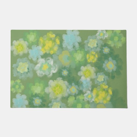 Waterverf van Floral Abstract zout Deurmat (Voorkant)