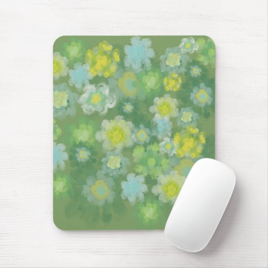 Waterverf van Floral Abstract zout Muismat (Met muis)