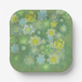 Waterverf van Floral Abstract zout Papieren Bordje (Voorkant)