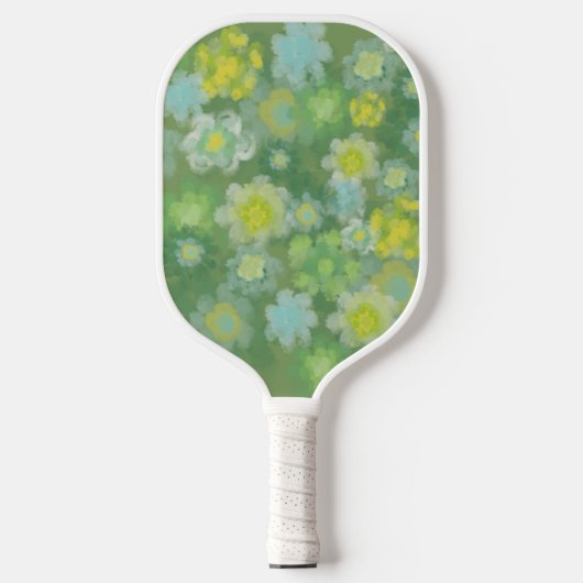 Waterverf van Floral Abstract zout Pickleball Paddle (Voorkant)