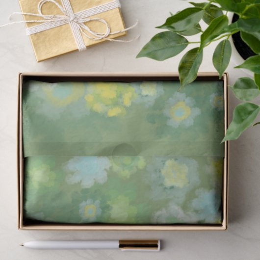 Waterverf van Floral Abstract zout Tissuepapier (Geschenk)