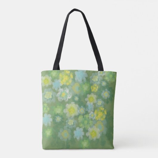 Waterverf van Floral Abstract zout Tote Bag (Achterkant)