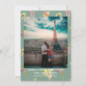  Waterverf van Floral | Datum opslaan Save The Date (Voorkant)