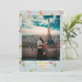  Waterverf van Floral | Datum opslaan Save The Date (Staand voorkant)