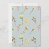  Waterverf van Floral | Datum opslaan Save The Date (Achterkant)