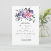 Waterverf van floral kaart (Staand voorkant)