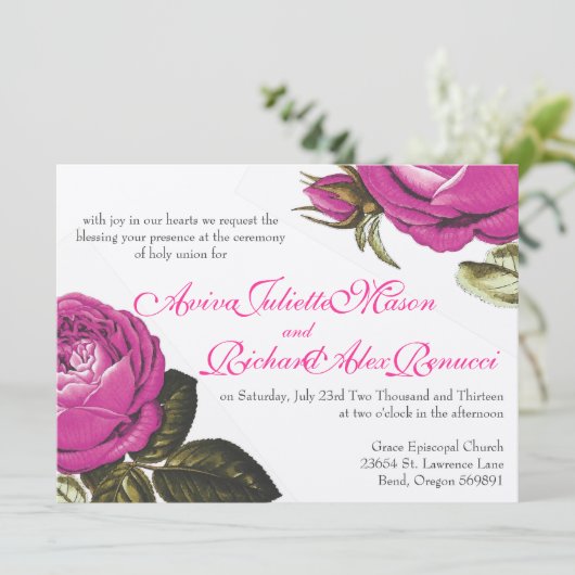  Waterverf van Floral Kaart (Staand voorkant)