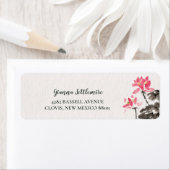 Waterverf van Floral Lotus La Etiket (Insitu)