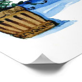 Waterverf van Floral Poster (Hoek)