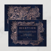 Waterverf van Floral roos gouden marineschool brui Kaart (Voorkant / Achterkant)