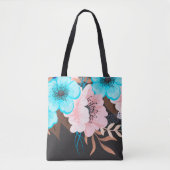  Waterverf van Floral Tote Bag (Voorkant)