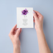 Waterverf van Floral Wedding Flyer (Hand)