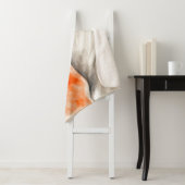 Waterverf van Friesian Beauty Black Horse Art Sherpa Deken (In situ)