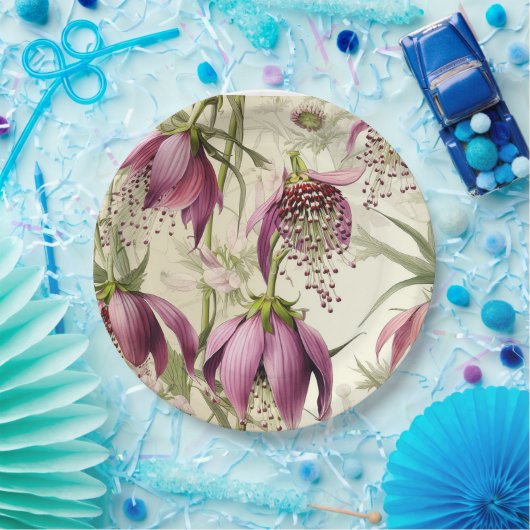  waterverf van Fritillaria meleagris Lily Papieren Bordje (Feest)