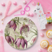  waterverf van Fritillaria meleagris Lily Papieren Bordje (Feest)