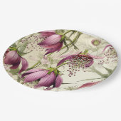  waterverf van Fritillaria meleagris Lily Papieren Bordje (Gekanteld)