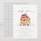 Waterverf van fruitpantserkoek Baby shower uitnodi Bedankkaart (Voorkant / Achterkant)