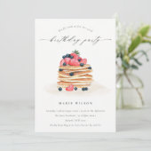 Waterverf van fruitpantserkoeken elke zondag uitno bedankkaart (Staand voorkant)