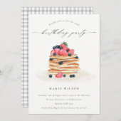 Waterverf van fruitpantserkoeken elke zondag uitno bedankkaart (Voorkant / Achterkant)