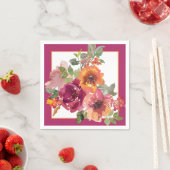 Waterverf van gebombardeerde herfsten servet (Insitu)