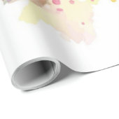 Waterverf van gekleurde Giraffe | Perfect geschenk Cadeaupapier (Rol Hoek)