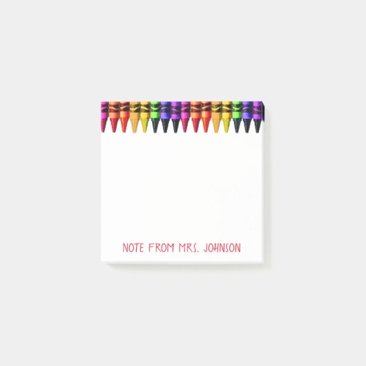 Waterverf van gekleurde krayons na het artikel Opm Post-it® Notes (Voorkant)