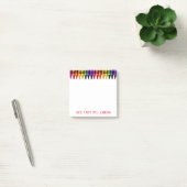 Waterverf van gekleurde krayons na het artikel Opm Post-it® Notes (Kantoor)