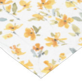 Waterverf van gele lentevloeren tafelkleed (Gekanteld)