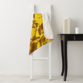 Waterverf van gele rozen sherpa deken (In situ)