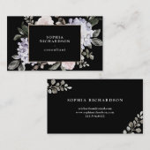 Waterverf van gestookte pasta Hydrangea Floral | Z Visitekaartje (Voorkant / Achterkant)