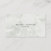 Waterverf van getande zaden Petals bruiloft RSVP o Informatiekaartje (Achterkant)