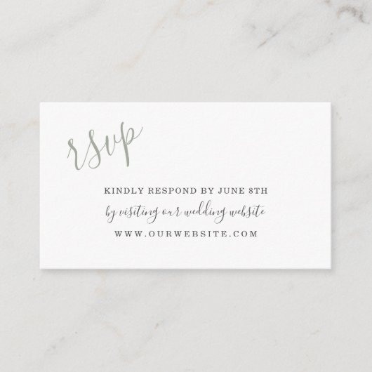 Waterverf van getande zaden Petals bruiloft RSVP o Informatiekaartje (Voorkant)