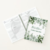 Waterverf van gezinskool Ivy Sage Ferns Recipe Notitieboek (Binnen)