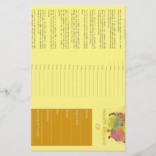 Waterverf van gezondheidsdossiers (Voorkant)