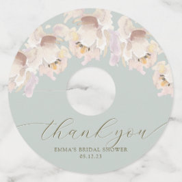 Waterverf van gietijzer, van gietijzer wijnglaslabel