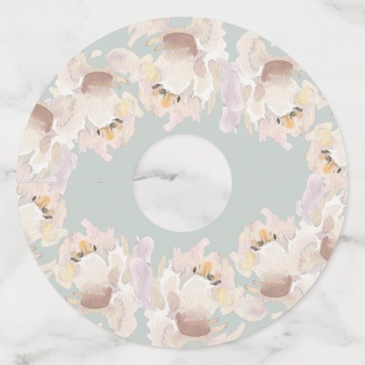 Waterverf van gietijzer, van gietijzer wijnglaslabel (Achterkant)