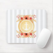 Waterverf van goudkoorts met schuine streep muismat (Met muis)