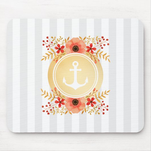 Waterverf van goudkoorts met schuine streep muismat (Voorkant)