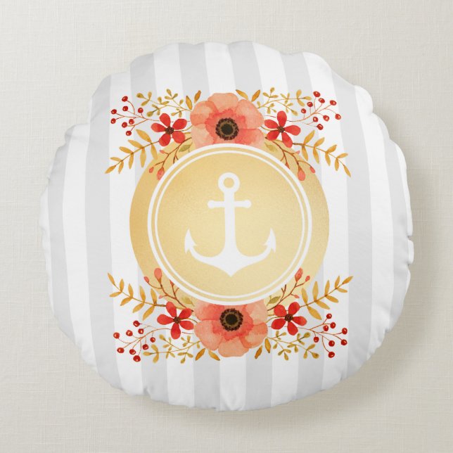 Waterverf van goudkoorts met schuine streep rond kussen (Voorkant)