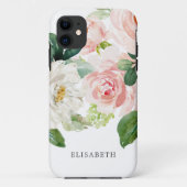 Waterverf van goudroze ivoor met Jouw naam Case-Mate iPhone Case (Achterkant)