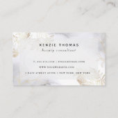 Waterverf van goudvlies Moderne Visitekaartje (Achterkant)