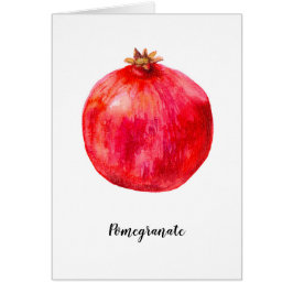 Waterverf van granaatappels.