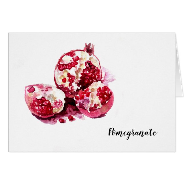 Waterverf van granaatappels. (Voorkant Horizontaal)