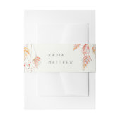 Waterverf van gras en bessen komt bij bruiloft uitnodigingen wikkel (Voorkant Voorbeeld)