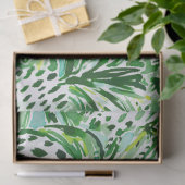 WATERVERF van groene anananas met TROPISCHE SITCH Tissuepapier (Geschenk)