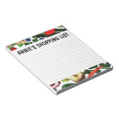 Waterverf van groenten en fruit notitieblok (Schuin)