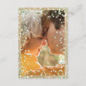 Waterverf van Gypsophila Floral onze bruiloft Informatiekaartje (Achterkant)